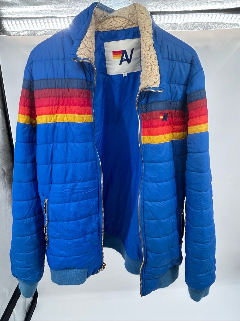 Aviator Nation 5 STRIPE JACKET - SNORKEL
BLUE Unisex